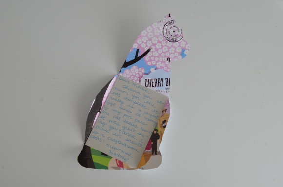 Paper Pastries cat note template